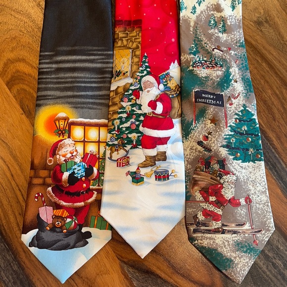 Other - 3-Christmas Neck Ties Extremely Beautiful